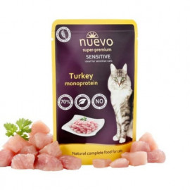 Konservi kaķiem nuevo Sensitive Turkey - monoproteīni ar tīt..