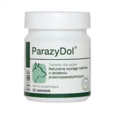 Minerālu papildbarība suņiem Dolfos ParazyDol dabiskā attārpošana 30 tab