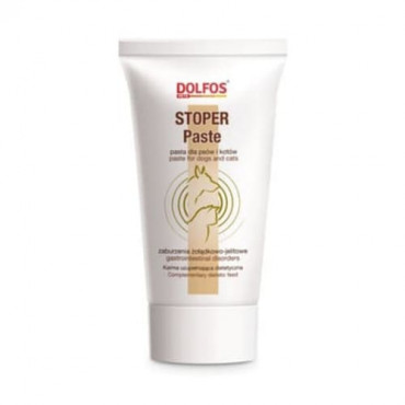 Diētiskā papildbarība suņiem un kaķiem Dolfos STOPER Paste akūtas caurejas gadījumā, 50 g