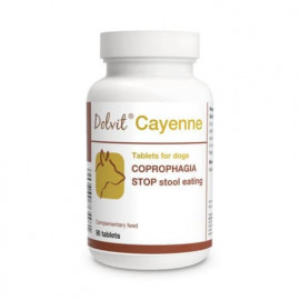 Papildbarība suņiem Dolvit Cayenne tabletes pret fekāliju ēš..