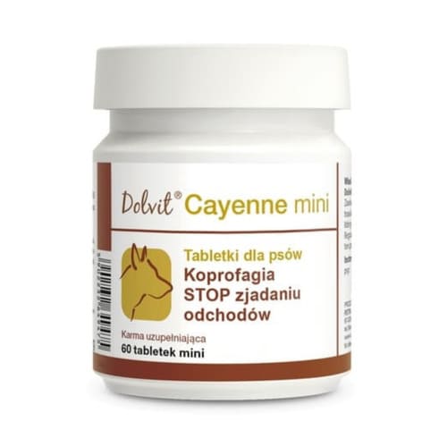 Papildbarība suņiem Dolvit Cayenne tabletes pret fekāliju ēšanu 60 tab