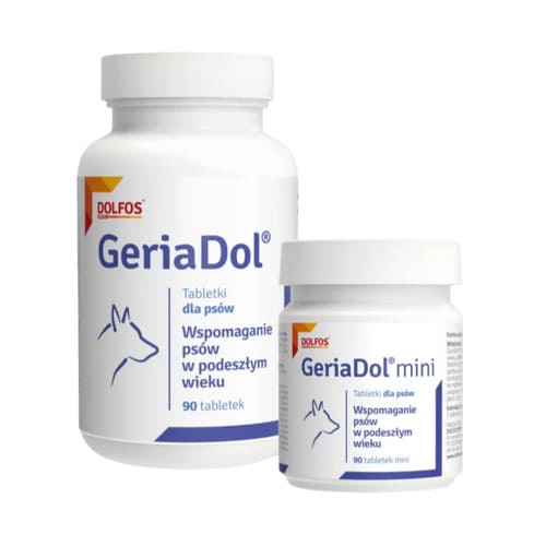 Minerālu papildbarība  Dolfos Dolvit GeriaDol dog -  gados vecākiem suņiem 90 tab