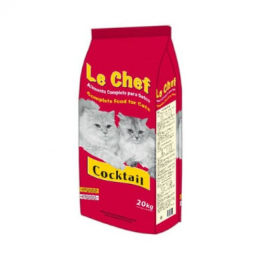 Sausā barība pieaugušiem kaķiem Le Chef Coctail ar vistu 20 kg