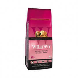 Sausā barība pieaugušiem suņiem Willowy Special Menu ar vist..
