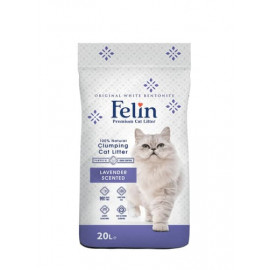 Cementējošās smiltis kaķu tualetei FELIN lavanda 20l