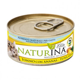 NATURINA ELITE - konservi kaķiem tuncis ar ananāsiem 70 g.