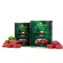 Konservi suņiem Nuevo Super Premium Beef ar liellopa gaļu 80..