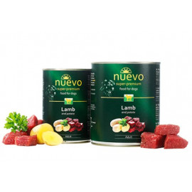 Konservi suņiem Nuevo Super Premium Lamb & Potato ar jēru un..